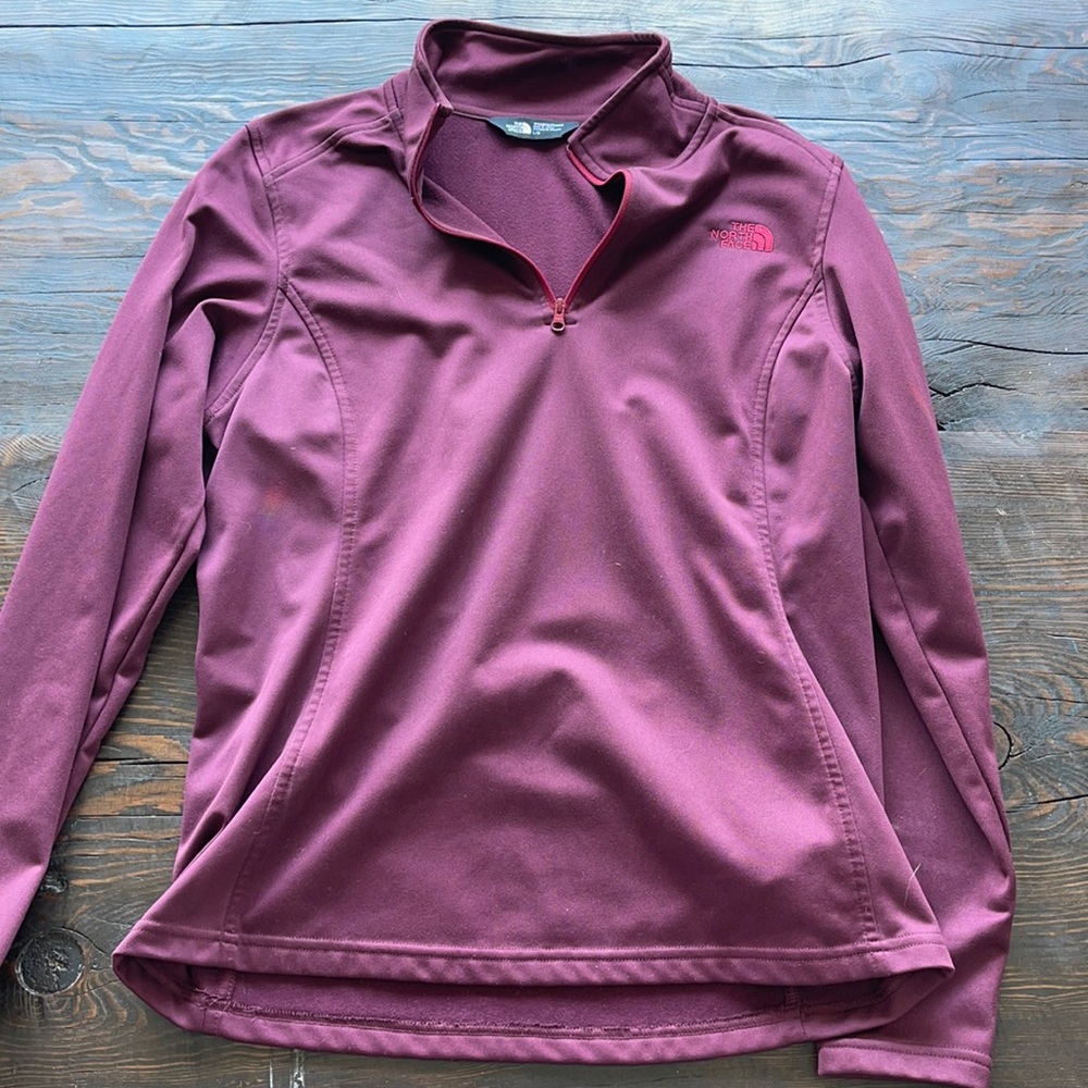 North Face, half zip, Large